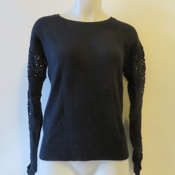 COMPTOIR DES COTONNIERS NAVY BLUE SWEATER SZ XS* - Picture 3 of 6